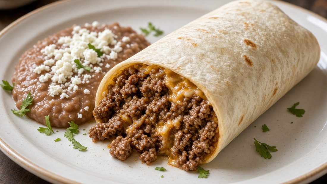Ground Beef Burrito