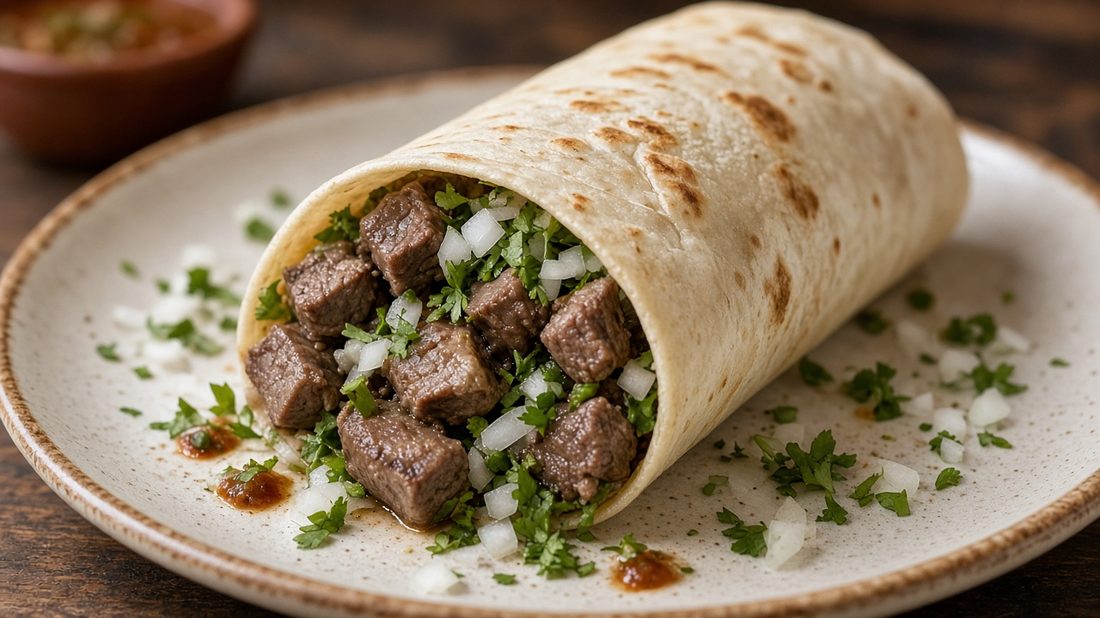 Lengua (Beef Tongue) Burrito