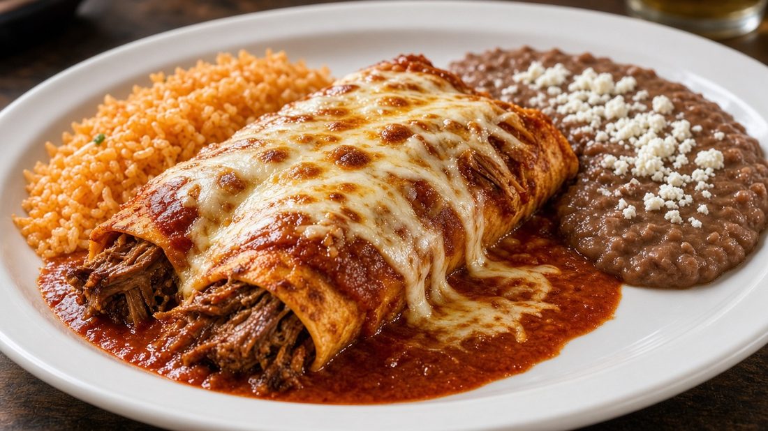 Pork (Carnitas) Enchilada