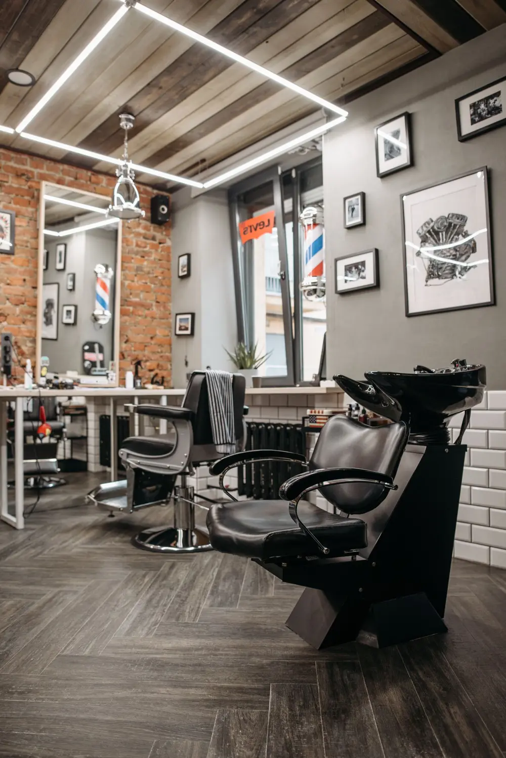 Barbershop interior