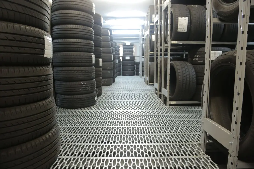 Stacks of tires