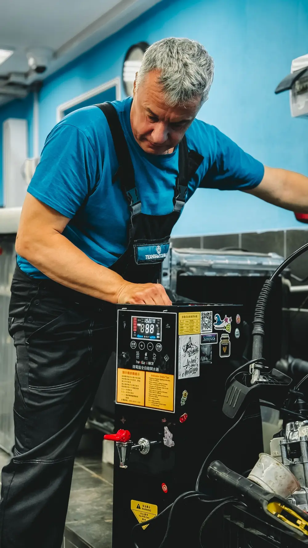 Mechanic working in a shop